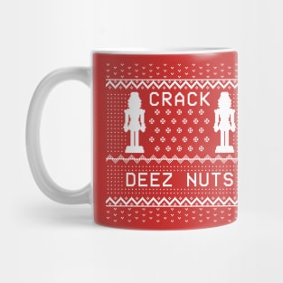 Crack Deez Nuts Ugly Sweater Mug